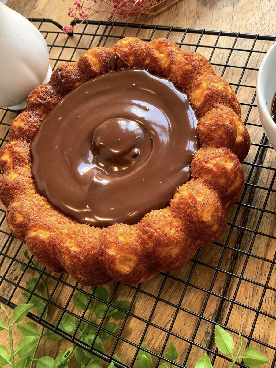 Bolo de cenoura com brigadeiro